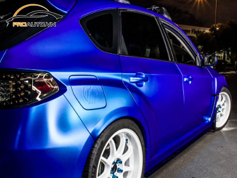 Dán wrap đổi màu xe Subaru WXR