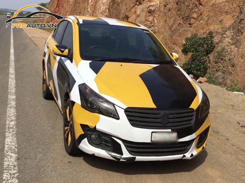 Dán wrap đổi màu xe Suzuki Celerio