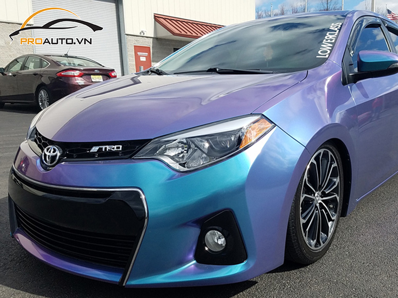 Bảng giá dán wrap đổi màu xe Toyota Altis