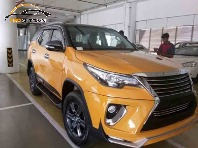 Bảng giá dán wrap đổi màu xe Toyota Fortuner