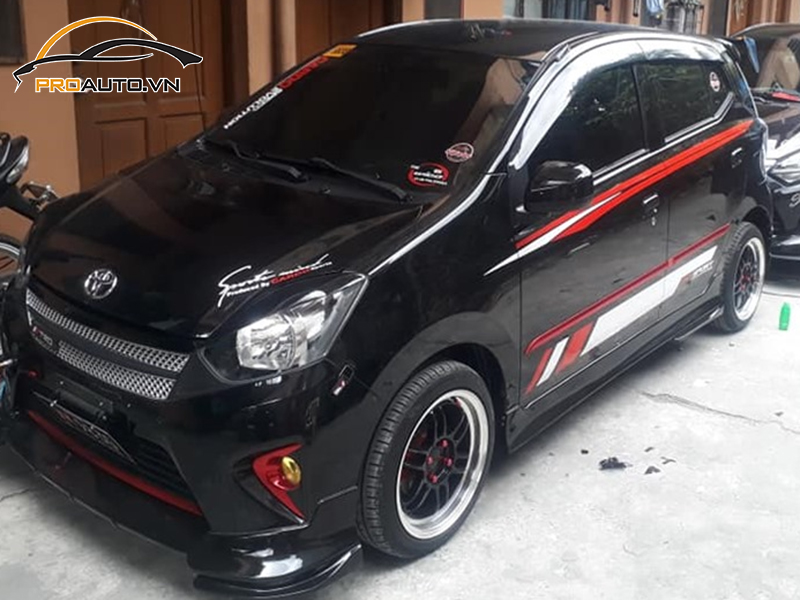 Dán wrap đổi màu Toyota Wigo