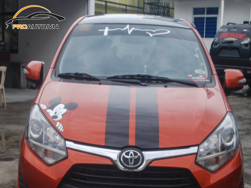 Bảng giá dán wrap đổi màu xe Toyota Wigo