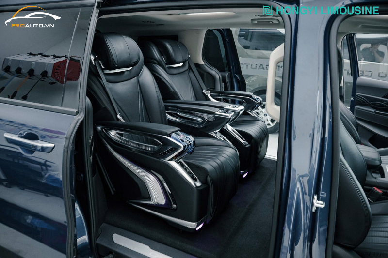 Phiên bản ghế Limousine HongYi Crystal 4.0 Pro Max thiết kế đột phá
