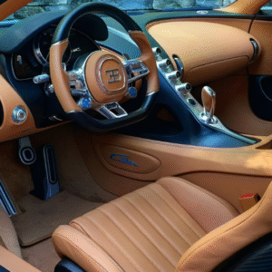 Bugatti Chiron bọc da đổi màu nội thất ô tô