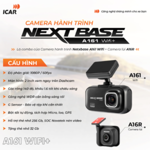 Camera hành trình Nextbase A161 Wifi+