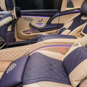 Mercedes Maybach S-Class bọc da đổi màu nội thất ô tô phiên bản sang trọng