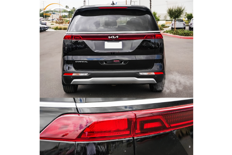 Kia Carnival 2024 có cụm đèn hậu full LED liền mạch