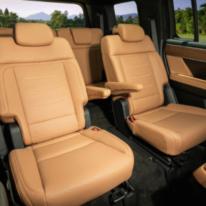 Bọc da ghế xe Hyundai Santafe 2024 bằng da thuộc bò