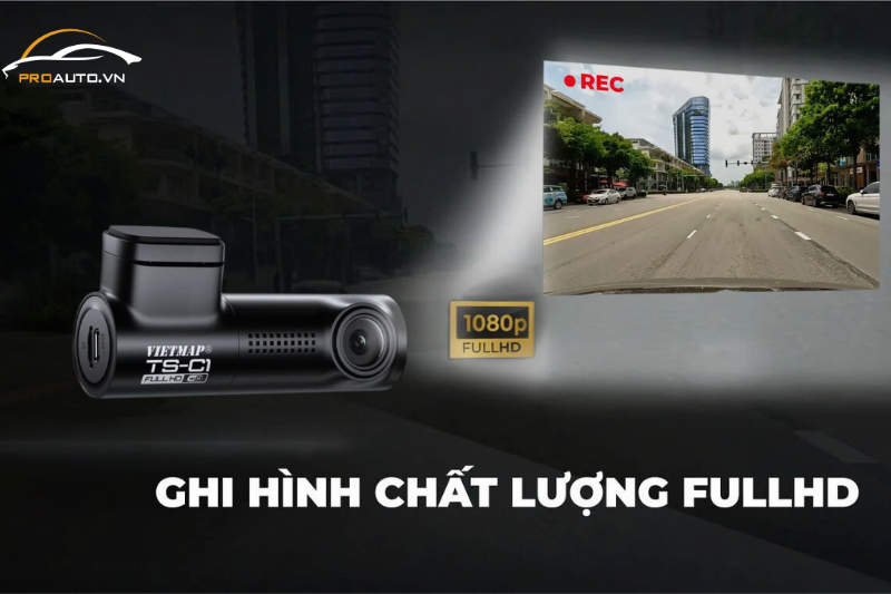Camera hành trình Vietmap C1 ghi hình FULLHD 1080p