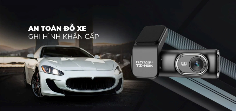 Camera hành trình VIETMAP TS-H2K sở hữu tính năng ghi hình đỗ xe