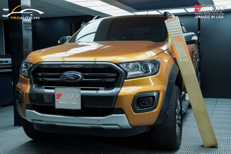 Dán phim cách nhiệt xe Ford Ranger thương hiệu ASWF