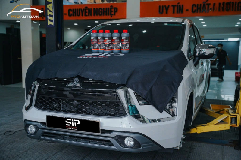 Phủ gầm xe Mitsubishi Xpander với sơn SIP