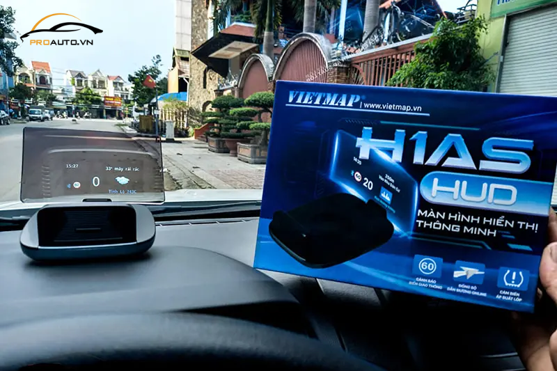 Màn hình HUD H1AS - Công nghệ cảnh báo trực tuyến 