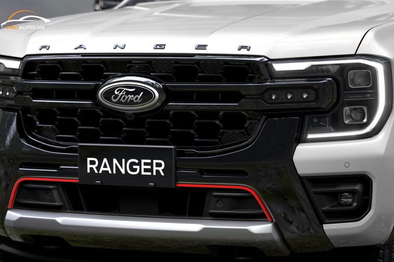 Mặt ca lăng - Phụ kiện đồ chơi xe Ford Ranger 2025 chính hãng