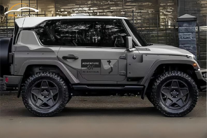 Vinfast VF3 sở hữu thiết kế như “nhà binh” nhờ nâng cấp phụ kiện