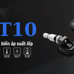 Cảm biến áp suất lốp Vietmap BT10 hiển thị cảnh báo qua DVD