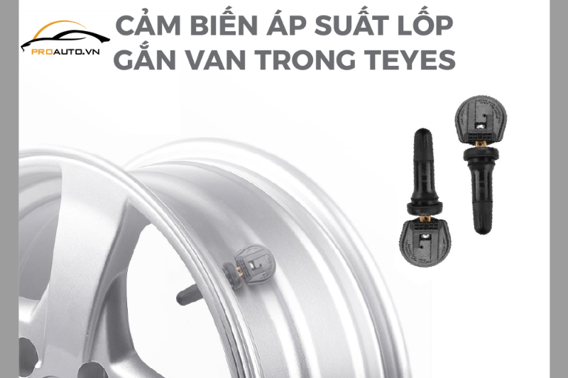 Cảnh báo sự cố với cảm biến áp suất lốp gắn van trong Teyes