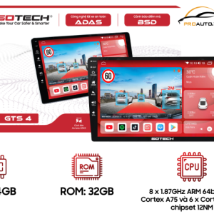Giới thiệu về màn hình ô tô thông minh Gotech GTS4