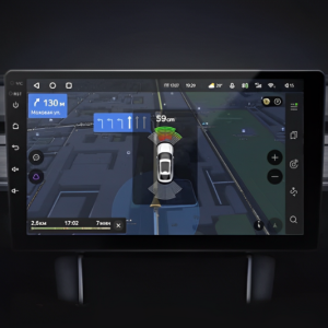 Hiển thị cảnh báo cảm biến va chạm R1 trên màn hình Android Teyes