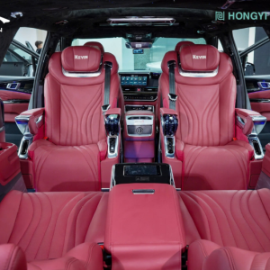 Kia Carnival độ ghế Crystal 4.0 Pro Max màu đỏ