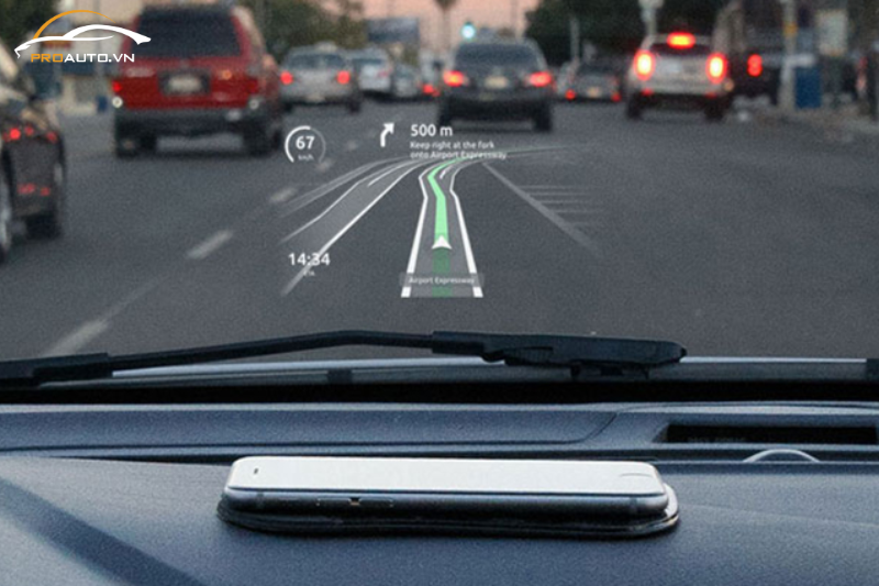 Màn hình HUD kính lái - Phụ kiện đồ chơi xe MG Cyberster