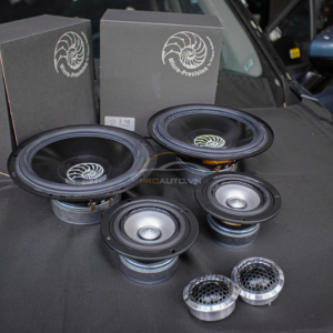 Loa 3 way Micro-Precision độ loa xe Nissan Navara 2025