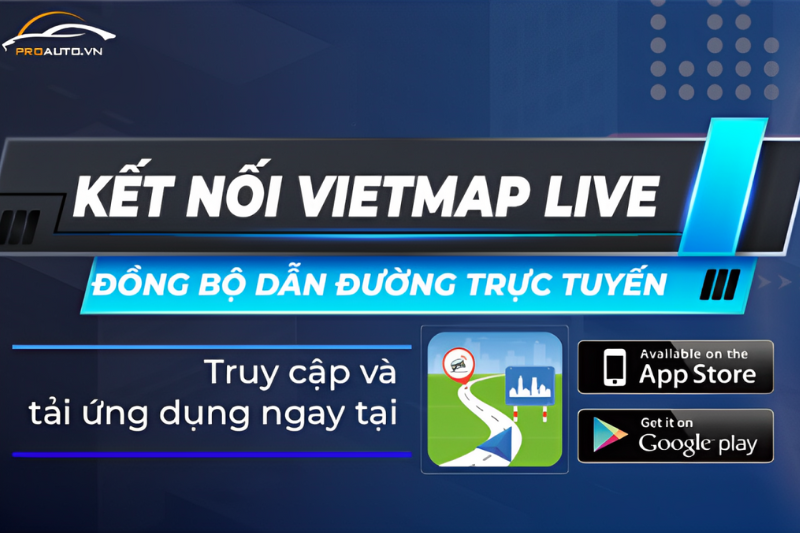 Tiện lợi với app Vietmap Live trên màn hình HUD Vietmap H2AS