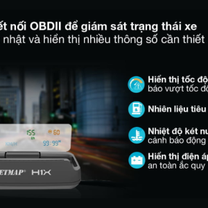 Vietmap HUD H1X theo dõi trạng lái xe qua OBDII