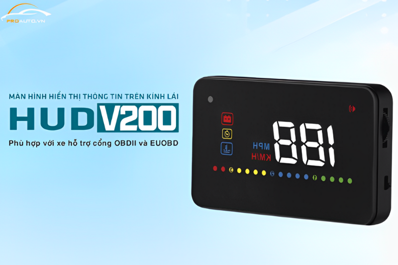 Vietmap HUD V200 kết nối OBDII