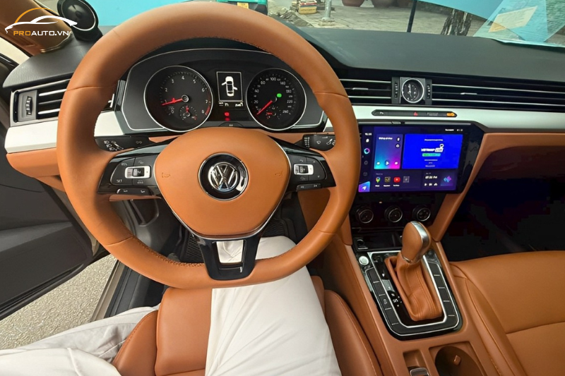 Bọc da ghế xe Volkswagen Arteon 2025 - Vị trí vô lăng