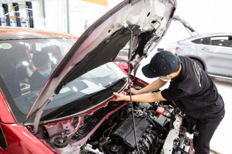 Cách âm chống ồn xe Mazda CX-5 2025 vị trí khoang máy