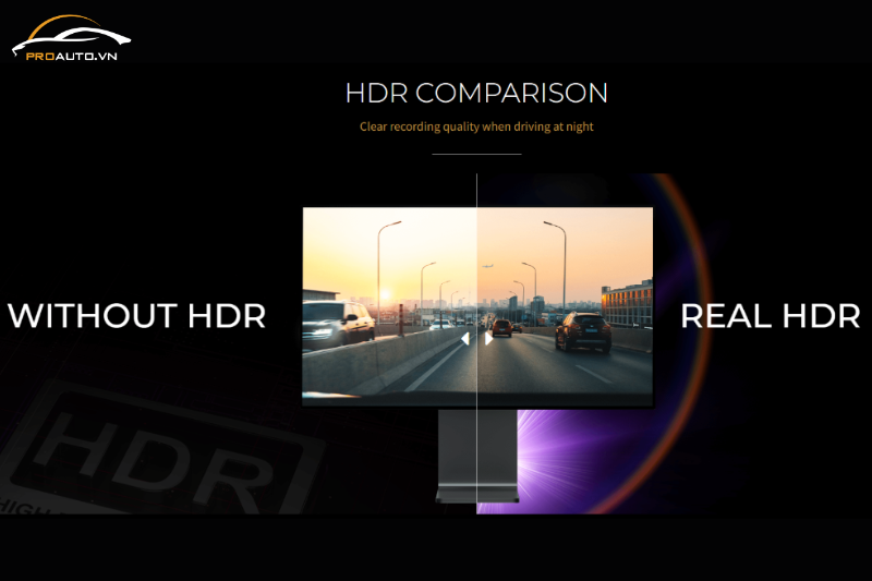 Công nghệ REAL HDR trên camera hành trình GNET G-ON3