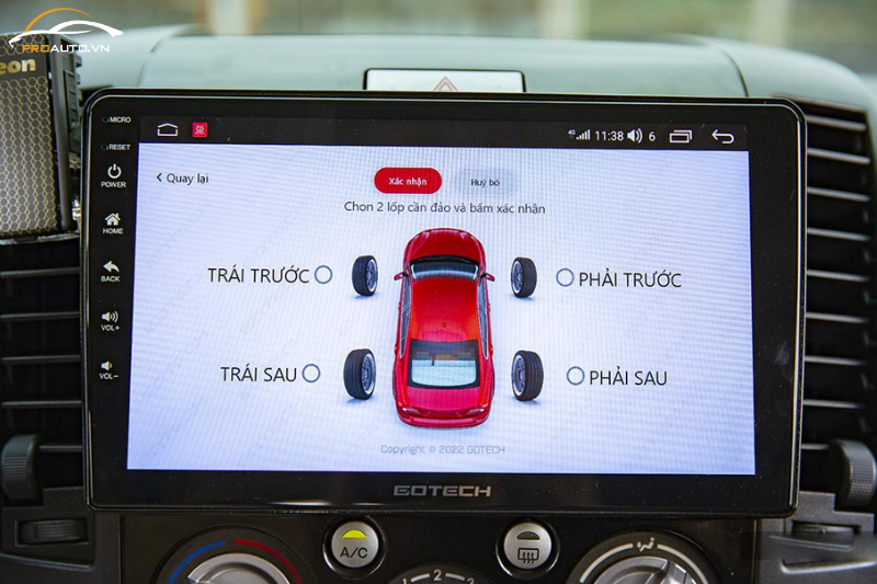  Đảo lốp, khớp lốp tự động nhờ cảm biến áp suất lốp Gotech GS8