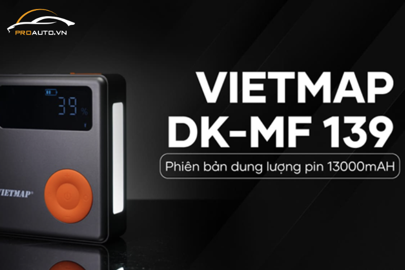 Kích bình bơm lốp Vietmap DK-MF139 phiên bản pin 13000mAh
