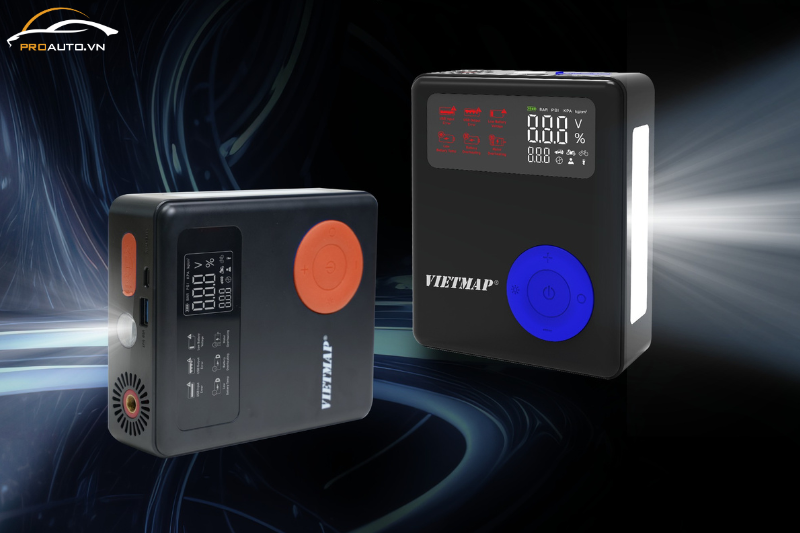 Nâng cấp đèn pin chiếu sáng trên kích bình bơm lốp Vietmap DK-MF139