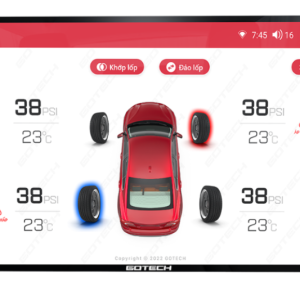 Tích hợp cảm biến áp suất lốp trực tiếp trên Gotech GT2K 360 