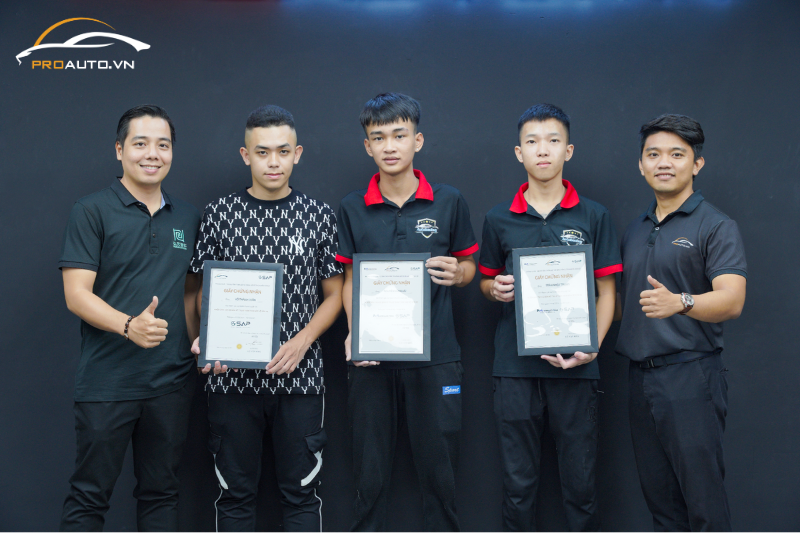 Chứng chỉ hoàn thành khóa học dán PPF ô tô