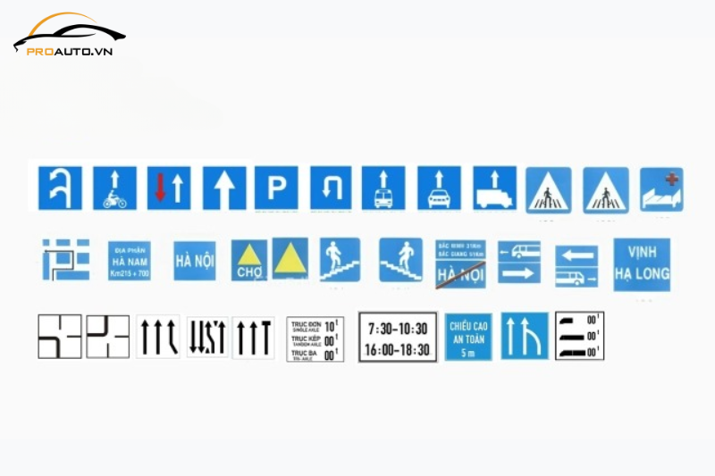 Dạng hình biển báo giao thông - Hình vuông