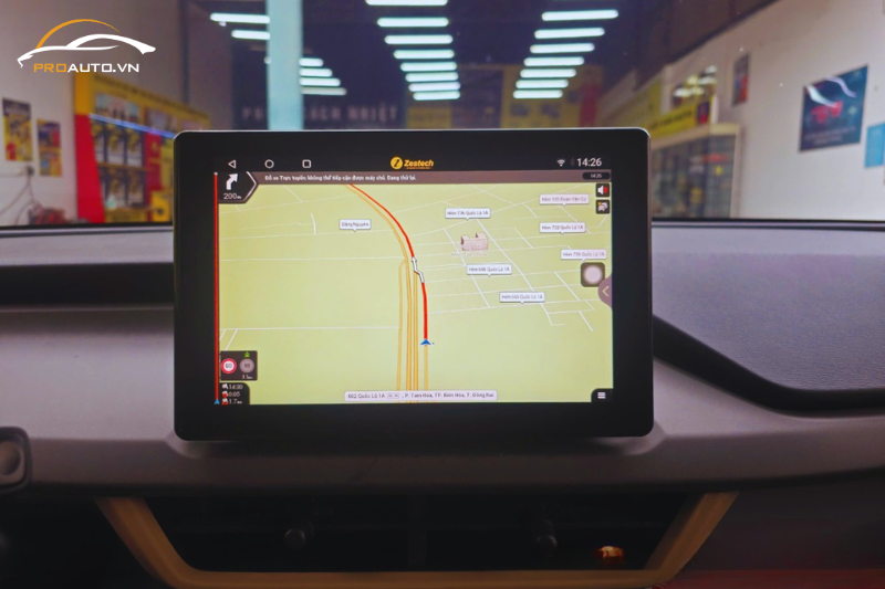 Màn hình Android Zestech ZT3 360 cảnh báo giới hạn tốc độ và mật độ giao thông