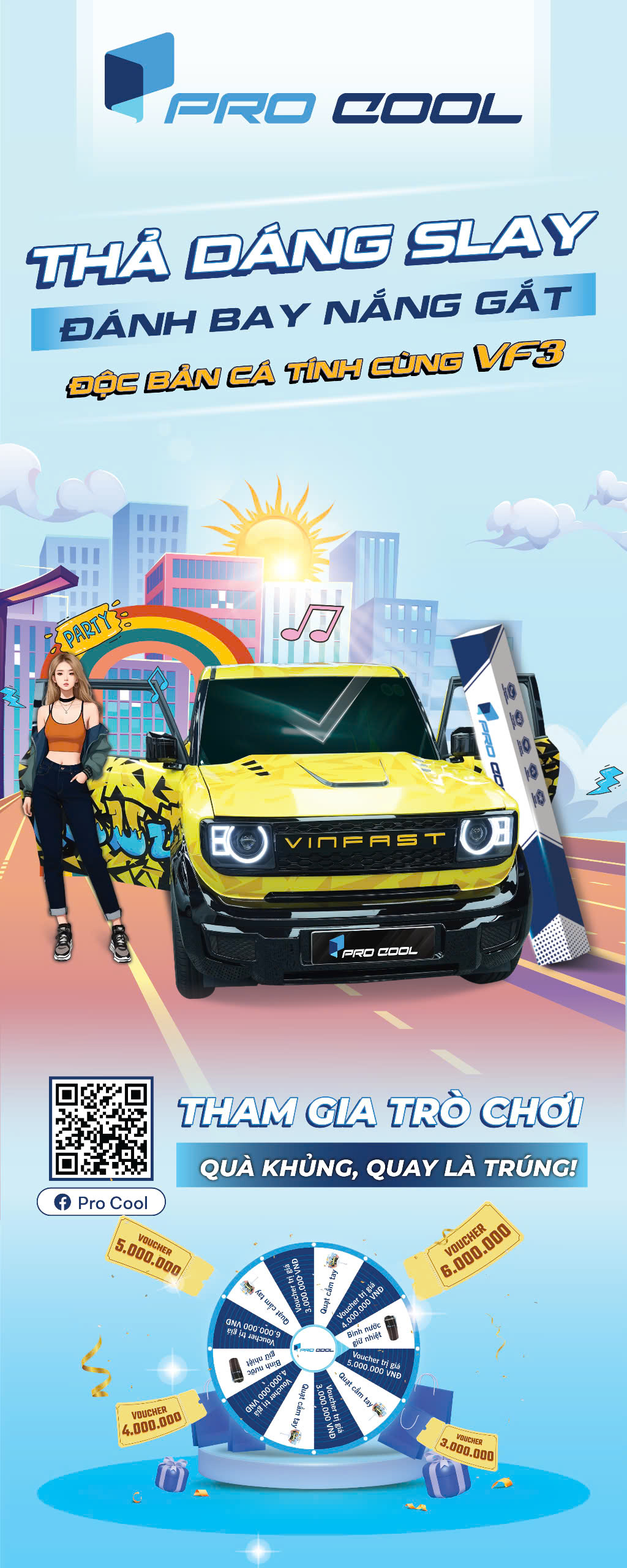 Pro Cool - Điểm nhấn đặc biệt tại sự kiện ngày hội sáng tạo Vinfast VF3