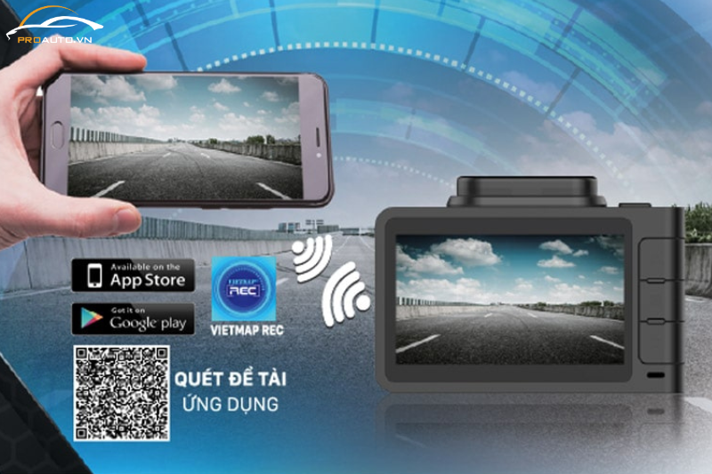  Kết nối WiFi cực tiện với camera hành trình Vietmap R4A