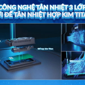 Tản nhiệt 3 lớp và đế titan bởi màn hình Zestech ZX ADAS+ CC