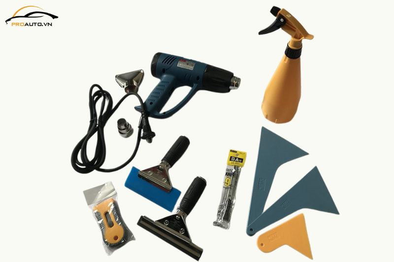 Công cụ dụng cụ hành nghề - Khóa học dán phim cách nhiệt ô tô