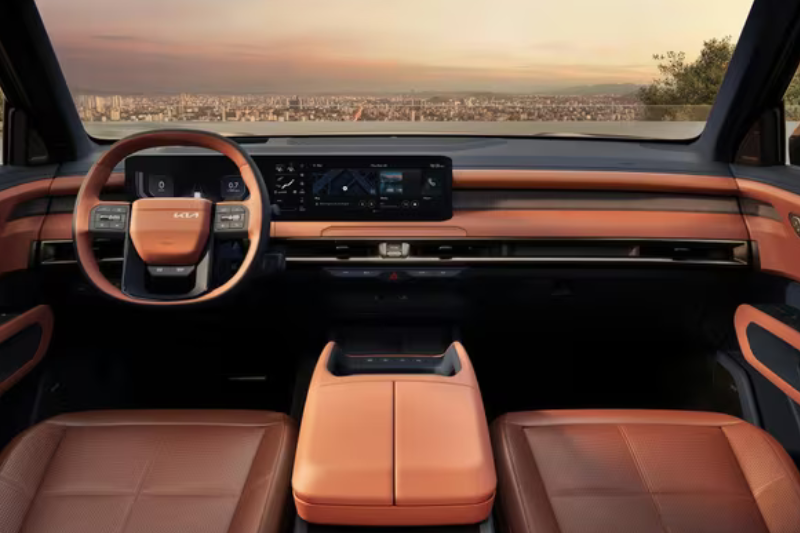 Khoang nội thất Kia Telluride 2027 – rộng rãi, hiện đại hơn