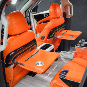 Nâng cấp limousine 16 chỗ với bàn chỉnh cơ có led