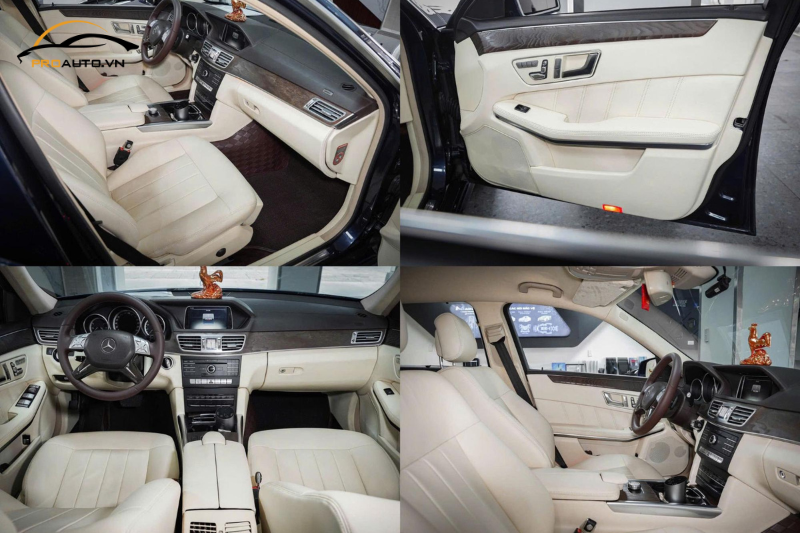 Mercedes E200 đổi màu nội thất Kem tại PROAUTO