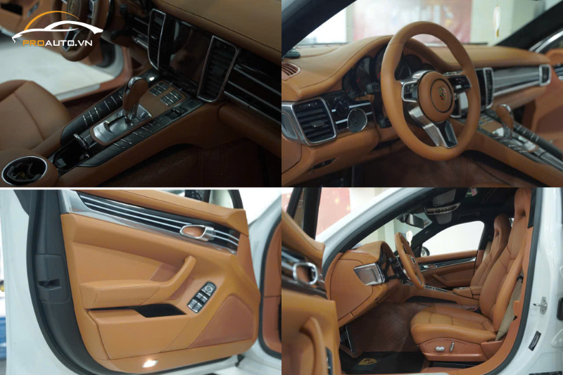 Sơn đổi màu nội thất cho xe Porsche