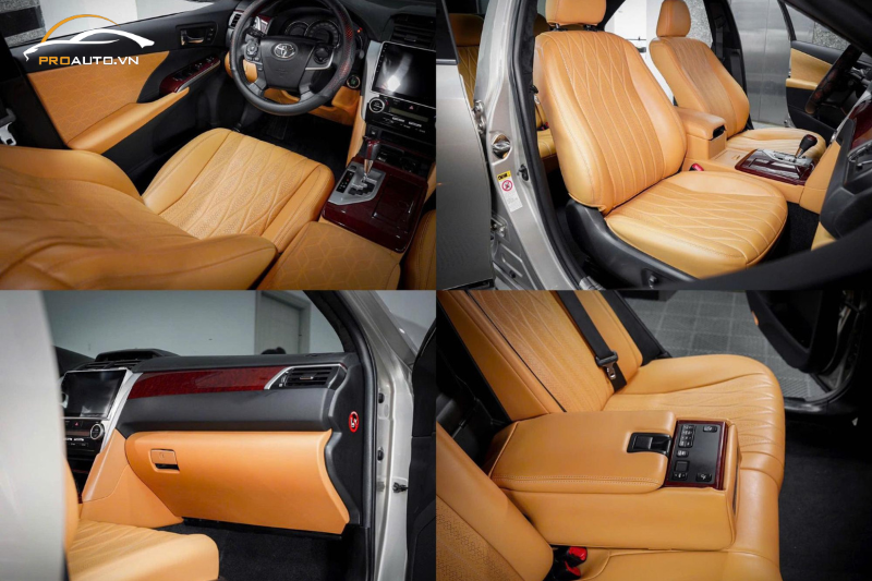 Toyota Camry đổi màu nội thất Nâu tại PROAUTO