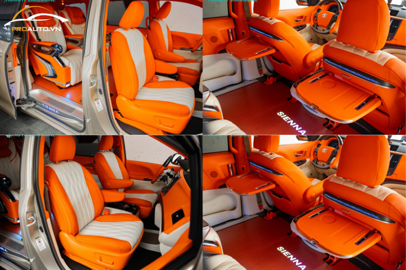 Độ Limousine phối cam Hermes và kem cao cấp